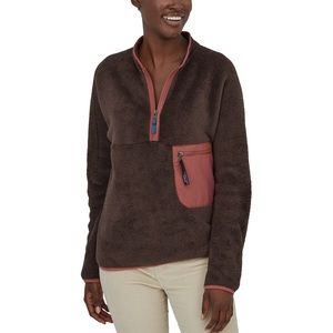 Patagonia Brown and Salmon Fleece 1/4 Zip Size Medium